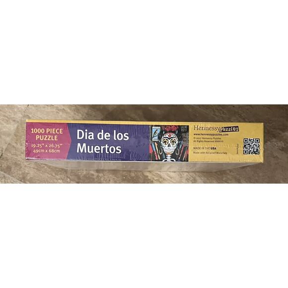 Day of The Dead Dia De Los Muertos Mexico 1000pc Jigsaw 19"x26" Halloween - Picture 3 of 3